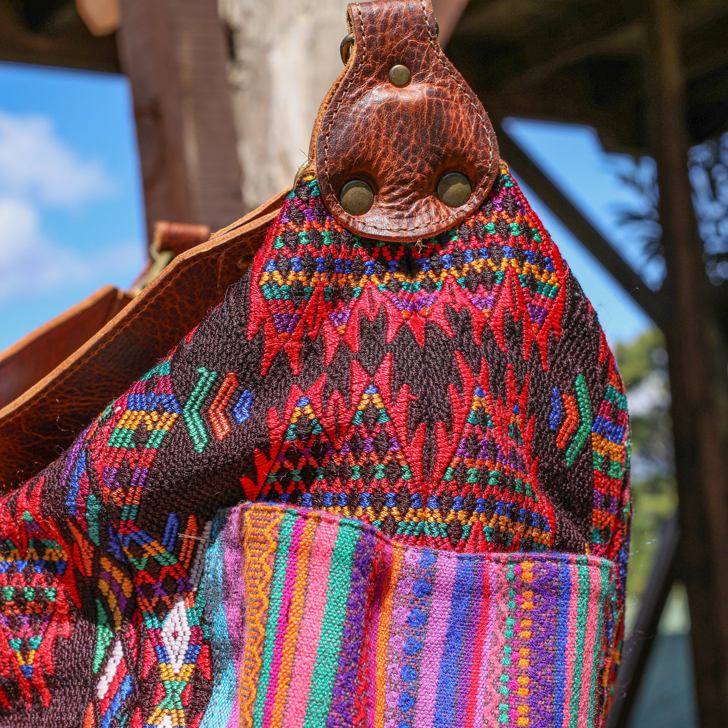 BEATRIZ CDB + DIAMANTE STRAP - OOAK HUIPIL - HONEY - NO. 19577