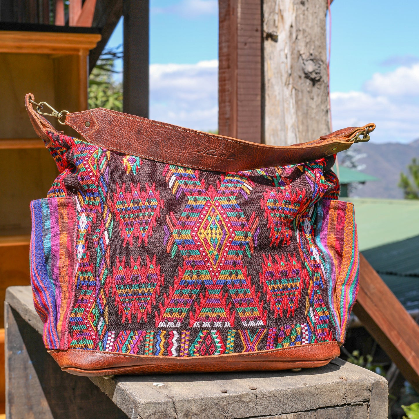 BEATRIZ CDB + DIAMANTE STRAP - OOAK HUIPIL - HONEY - NO. 19577