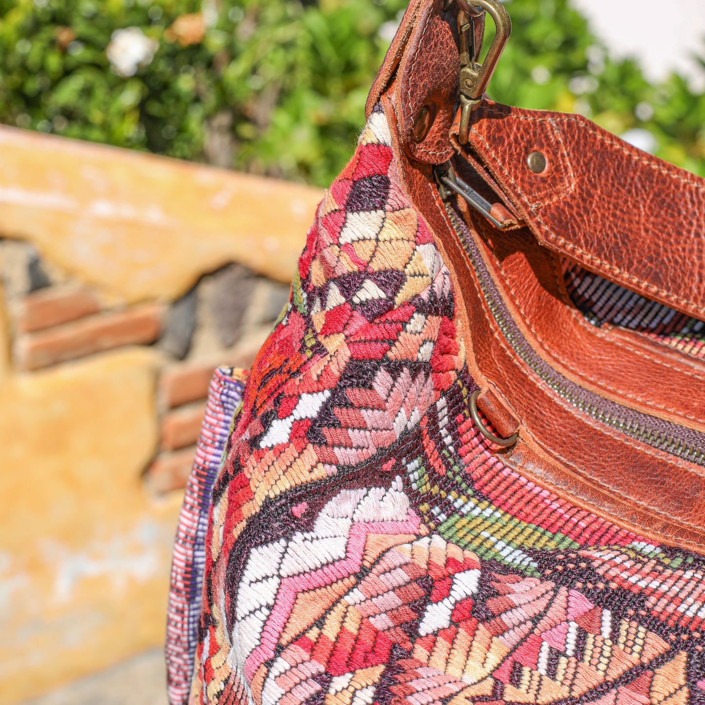 BEATRIZ CDB + DIAMANTE STRAP - OOAK HUIPIL - HONEY - NO. 19576