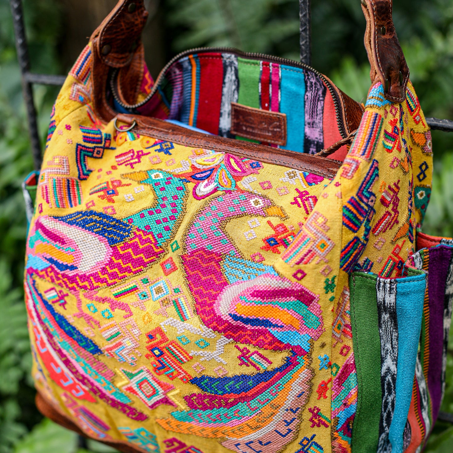 BEATRIZ CDB + DIAMANTE STRAP - OOAK HUIPIL - HONEY - NO. 18892