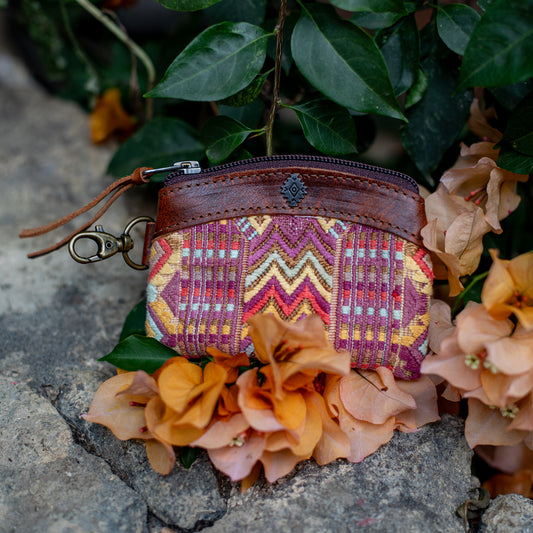 COIN PURSE - OOAK HUIPIL - HONEY - NO. 17634