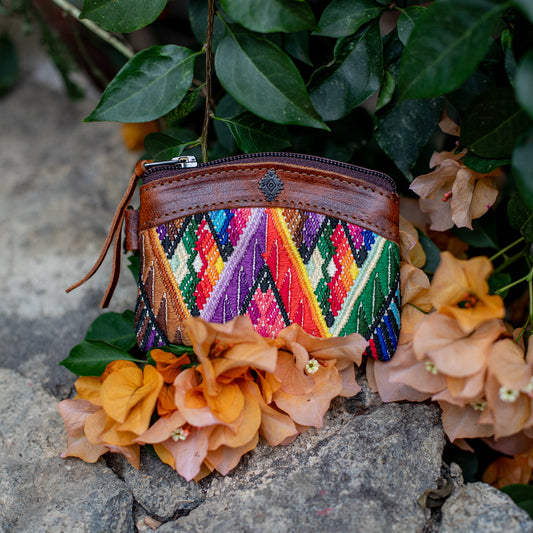 COIN PURSE - OOAK HUIPIL - HONEY - NO. 17630