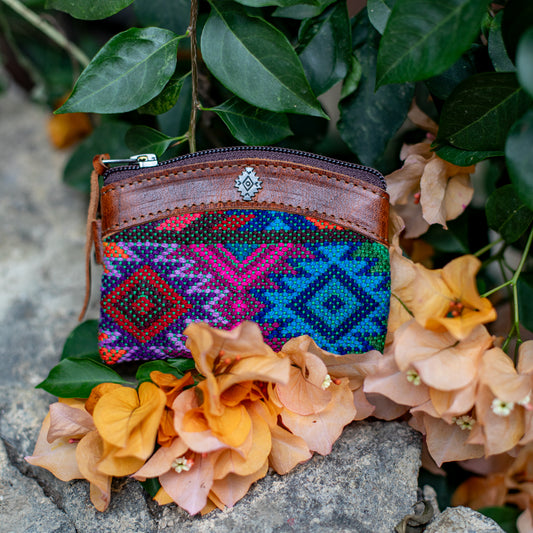 COIN PURSE - OOAK HUIPIL - HONEY - NO. 17631