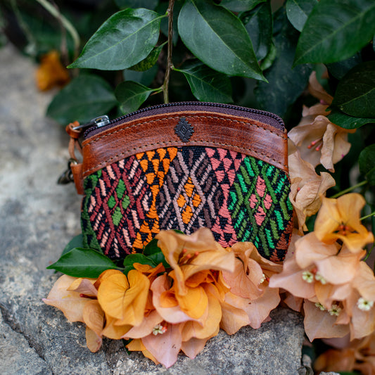 COIN PURSE - OOAK HUIPIL - HONEY - NO. 17632