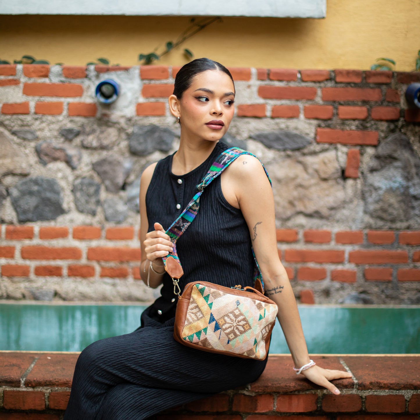 LARGE WANDER SET - OOAK HUIPIL - CAFE - NO. 18233