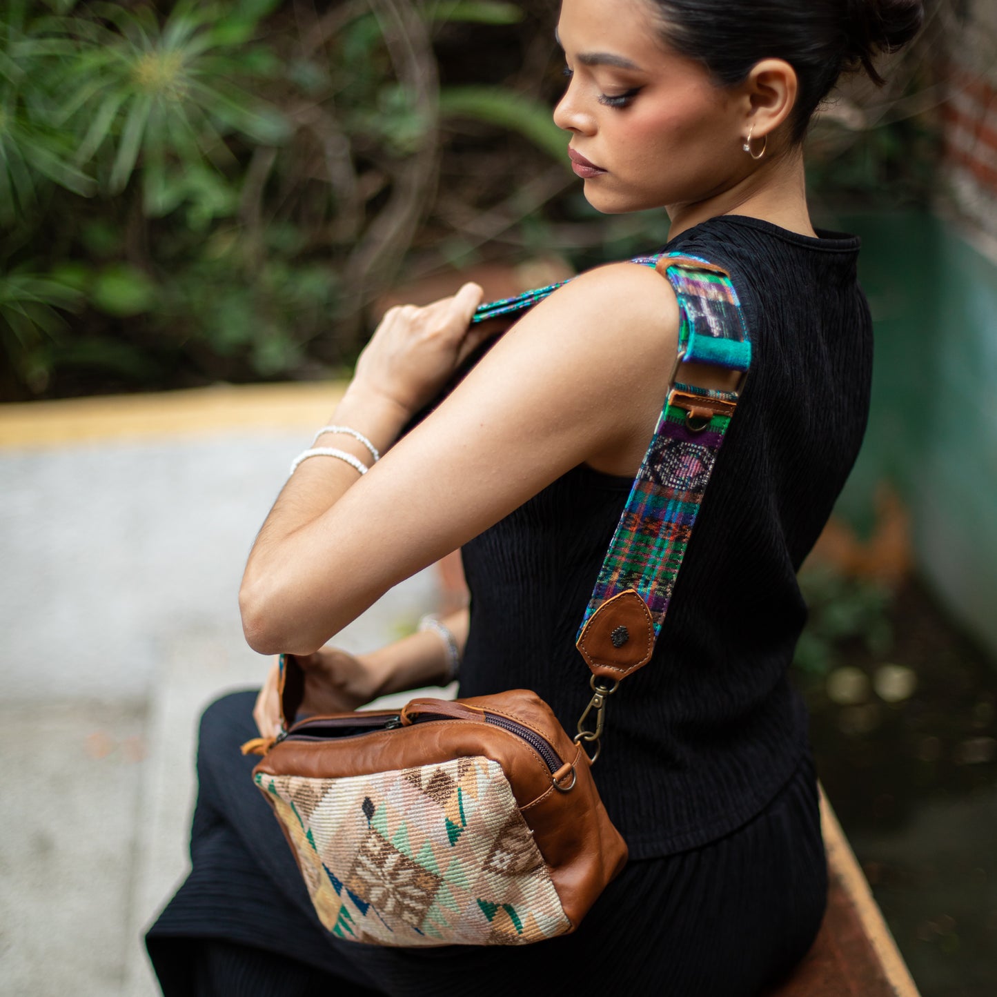 LARGE WANDER SET - OOAK HUIPIL - CAFE - NO. 18233