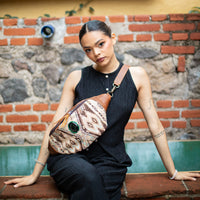 EL DON MANNY PACK WITH JADE - OOAK HUIPIL - CAFE - NO. 18240