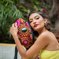 EL DON MANNY PACK WITH JADE - OOAK HUIPIL - BLACK - NO. 18238