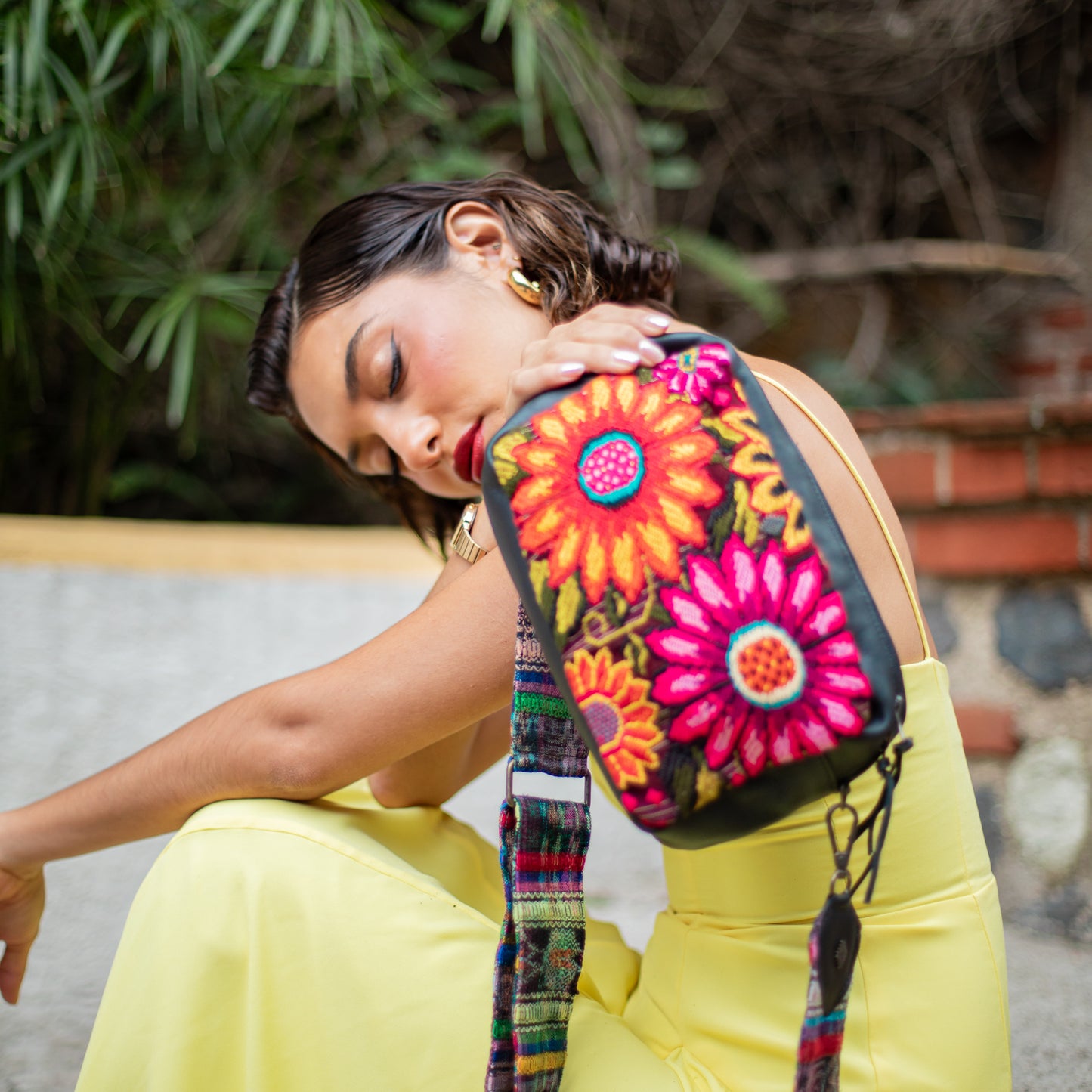 LARGE WANDER SET - OOAK HUIPIL - BLACK - NO. 18234