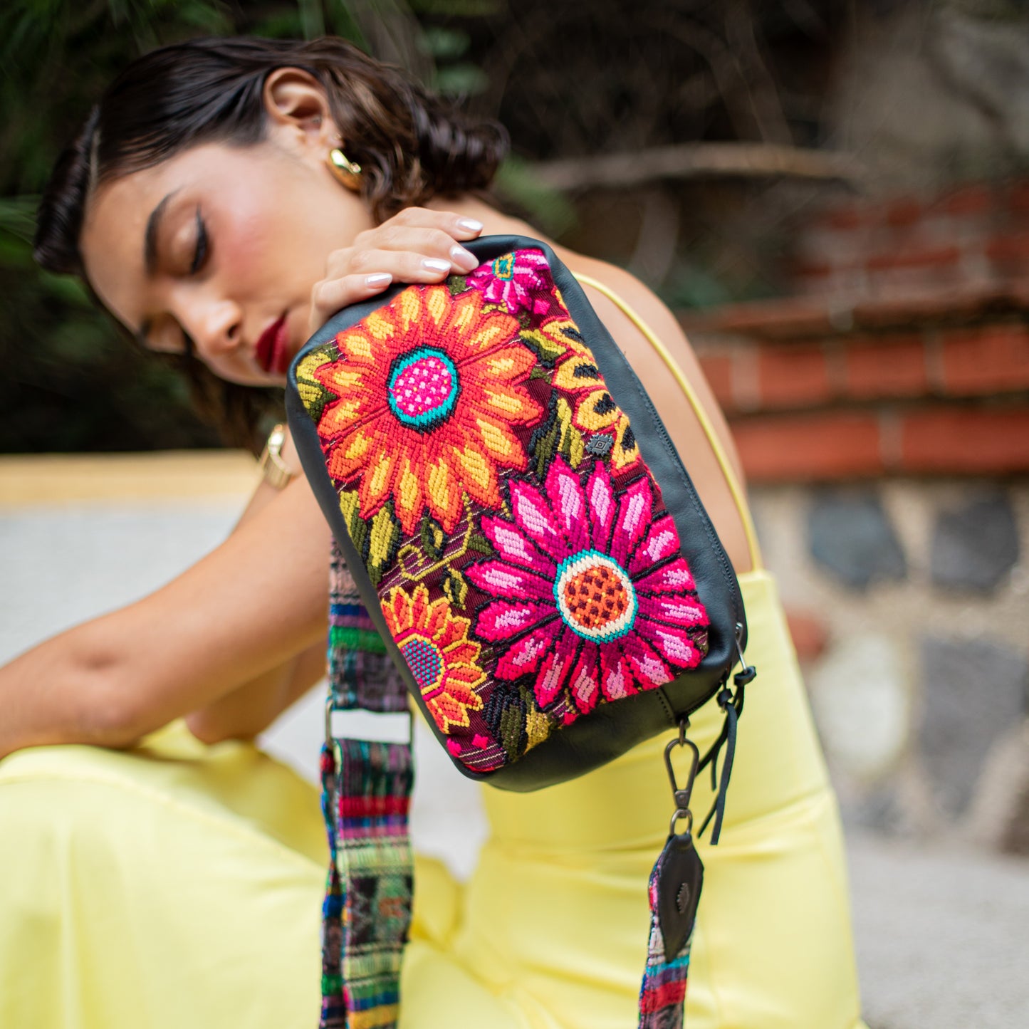 LARGE WANDER SET - OOAK HUIPIL - BLACK - NO. 18234