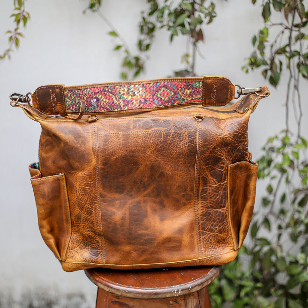 BEATRIZ CONVERTIBLE DAY BAG - FULL LEATHER - WRANGLER