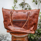 UPDATED WEEKENDER - FULL LEATHER - HONEY