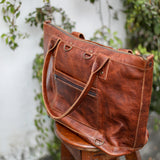 UPDATED WEEKENDER - FULL LEATHER - HONEY