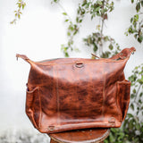 BEATRIZ CONVERTIBLE DAY BAG - FULL LEATHER - HONEY