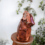 MEDIUM BEATRIZ CONVERTIBLE DAY BAG - FULL LEATHER - HONEY