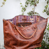 UPDATED WEEKENDER - FULL LEATHER - HONEY
