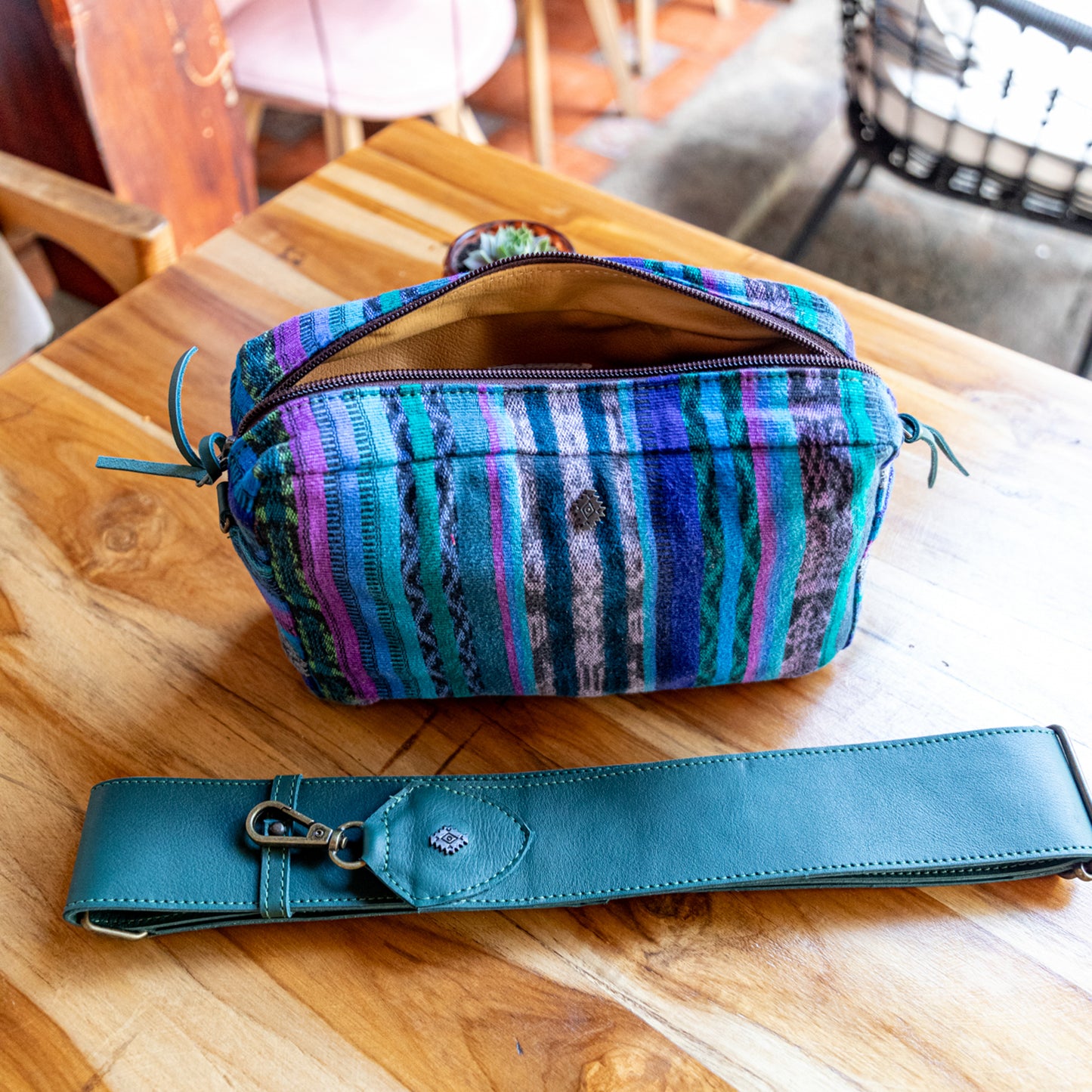 LARGE WANDER CROSSBODY BAG + STRAP SET - CORTE - EVERGLADE - NO. 17977