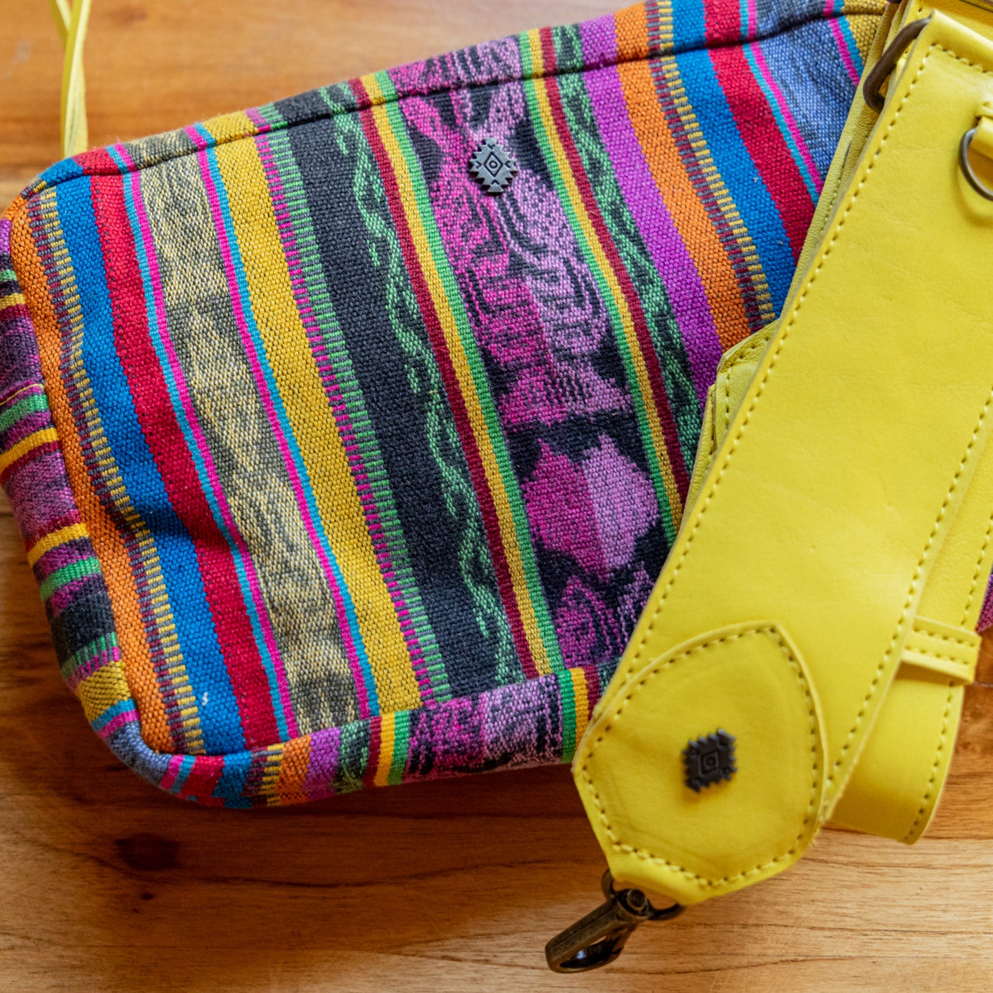 LARGE WANDER CROSSBODY BAG + STRAP SET - CORTE - CANARY - NO. 17978