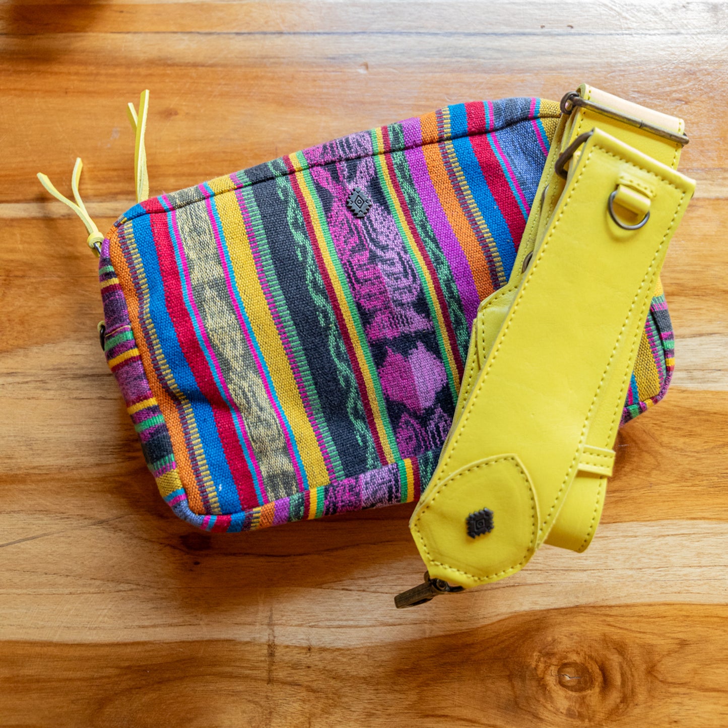 LARGE WANDER CROSSBODY BAG + STRAP SET - CORTE - CANARY - NO. 17978