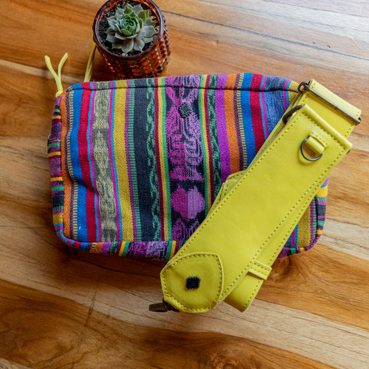 LARGE WANDER CROSSBODY BAG + STRAP SET - CORTE - CANARY - NO. 17978