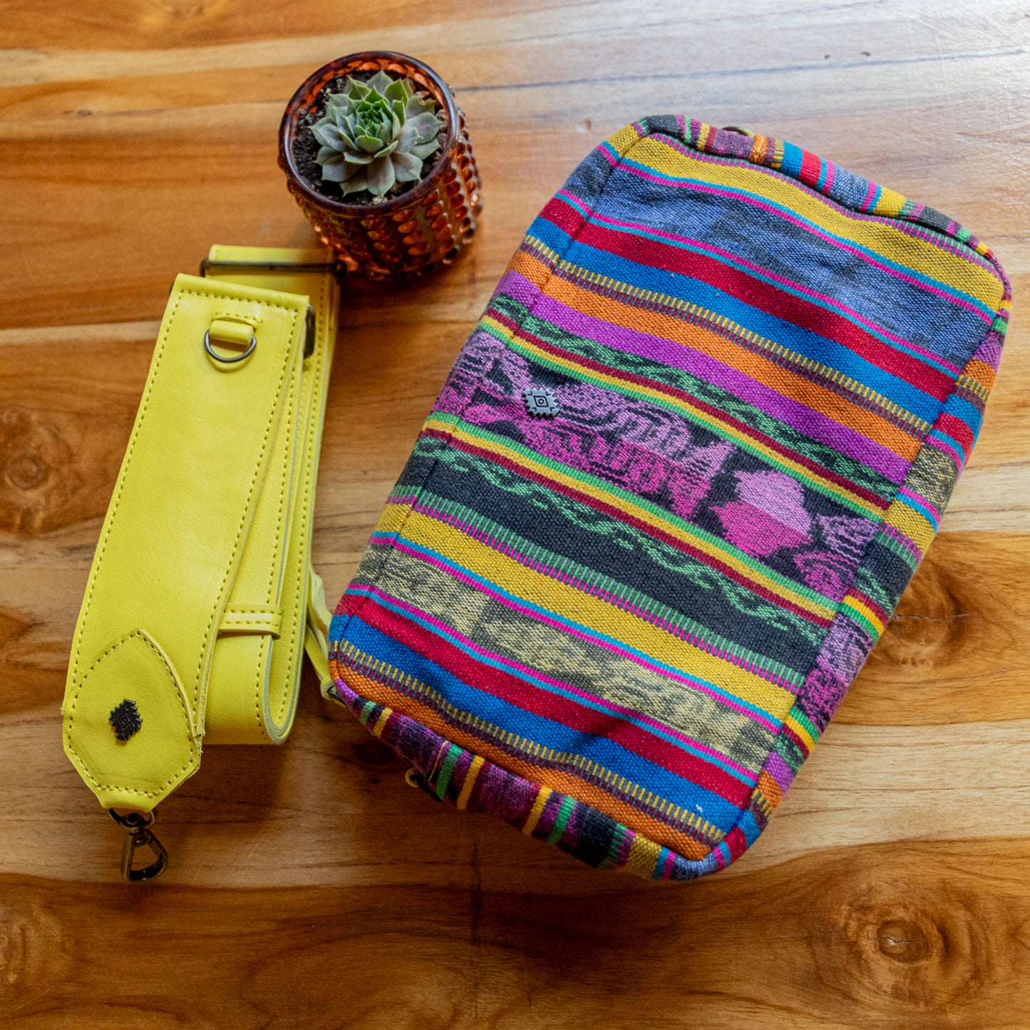 LARGE WANDER CROSSBODY BAG + STRAP SET - CORTE - CANARY - NO. 17978