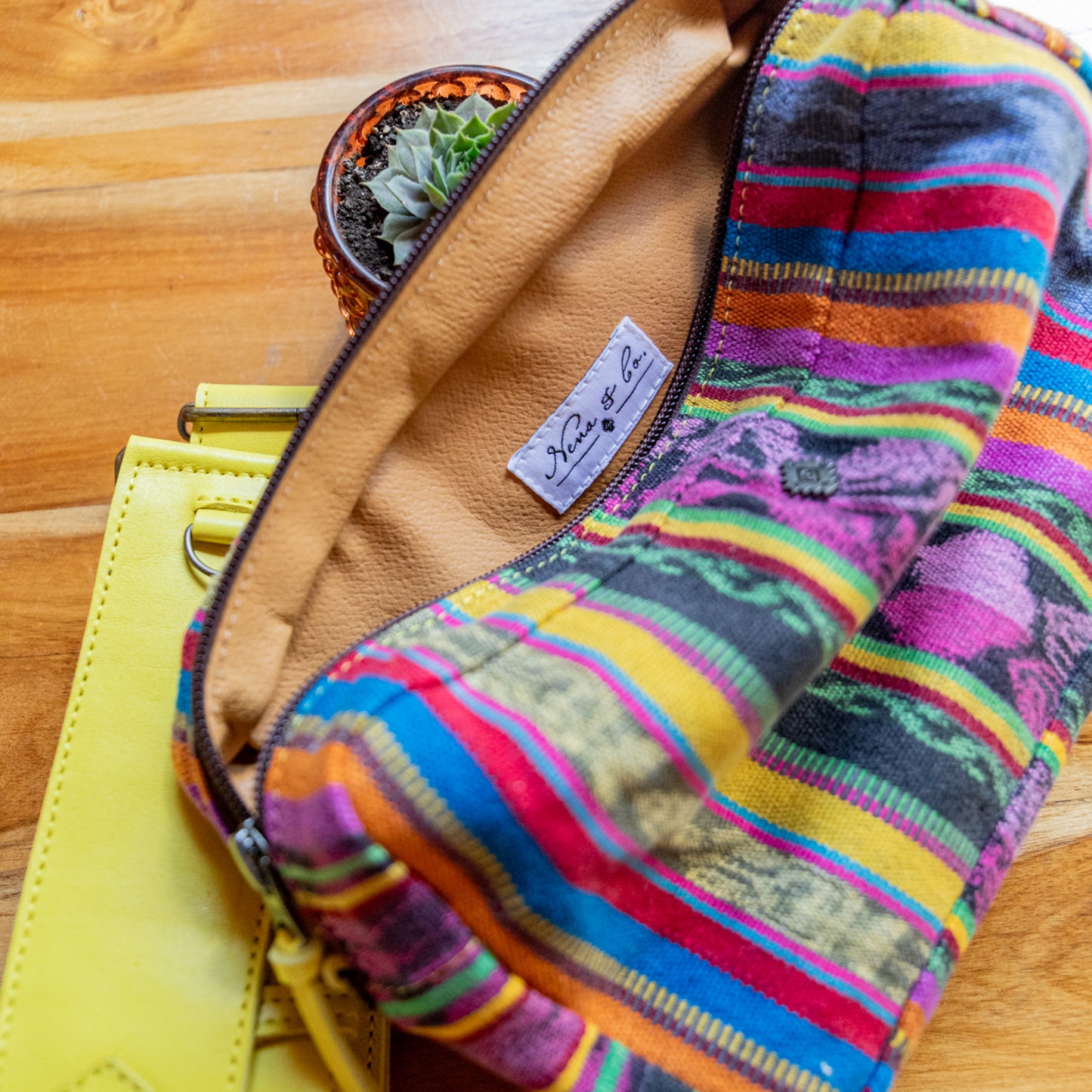 LARGE WANDER CROSSBODY BAG + STRAP SET - CORTE - CANARY - NO. 17978