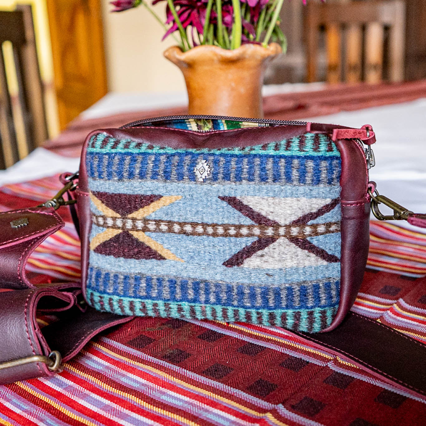 WANDER BAG SET - MEXICO TEXTILE - VINO TINTO - NO. 15847