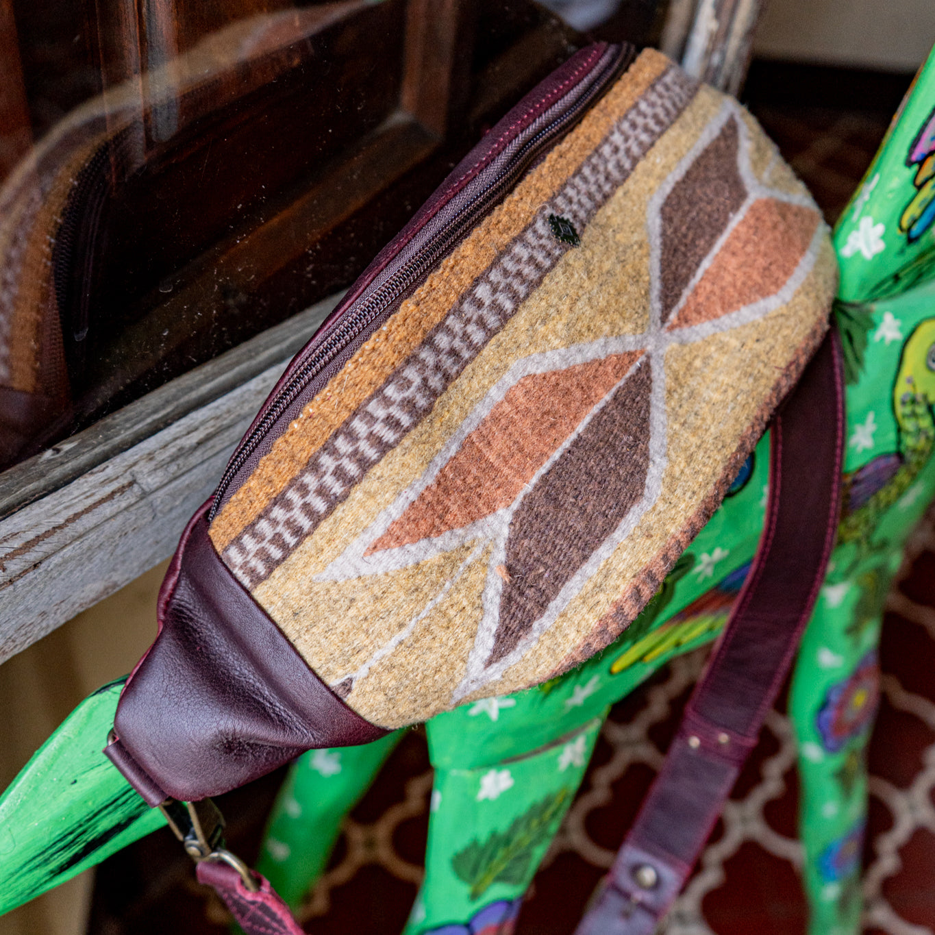 MANNY PACK - MEXICO TEXTILE - VINO TINTO - NO. 15825