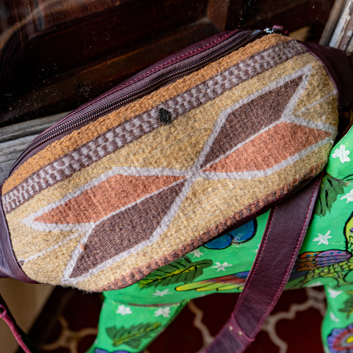 MANNY PACK - MEXICO TEXTILE - VINO TINTO - NO. 15825