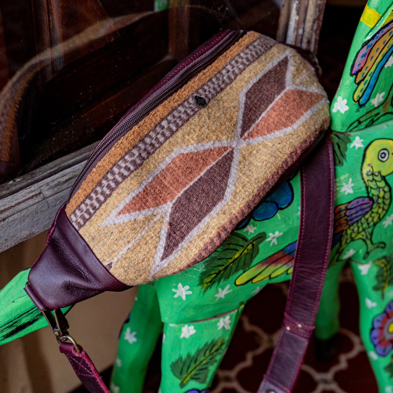 MANNY PACK - MEXICO TEXTILE - VINO TINTO - NO. 15825