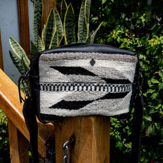 LARGE WANDER BAG SET - MEXICO TEXTILE - BLACK - NO. 15791