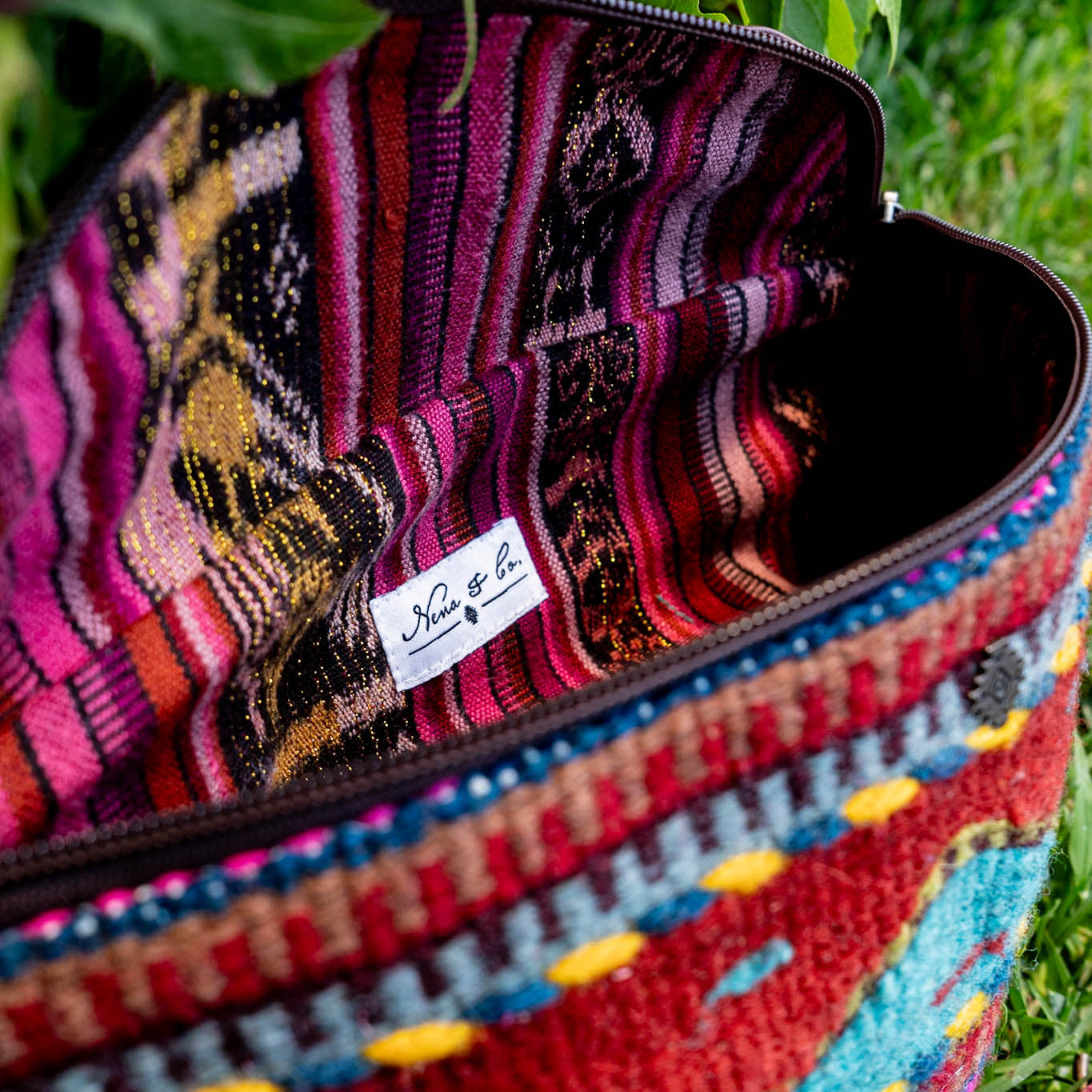 MANNY PACK - MEXICO TEXTILE - VINO TINTO - NO. 15783