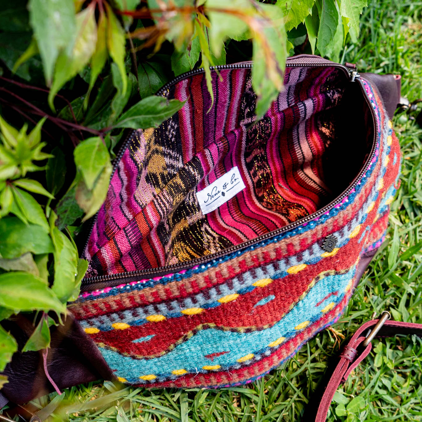 MANNY PACK - MEXICO TEXTILE - VINO TINTO - NO. 15783