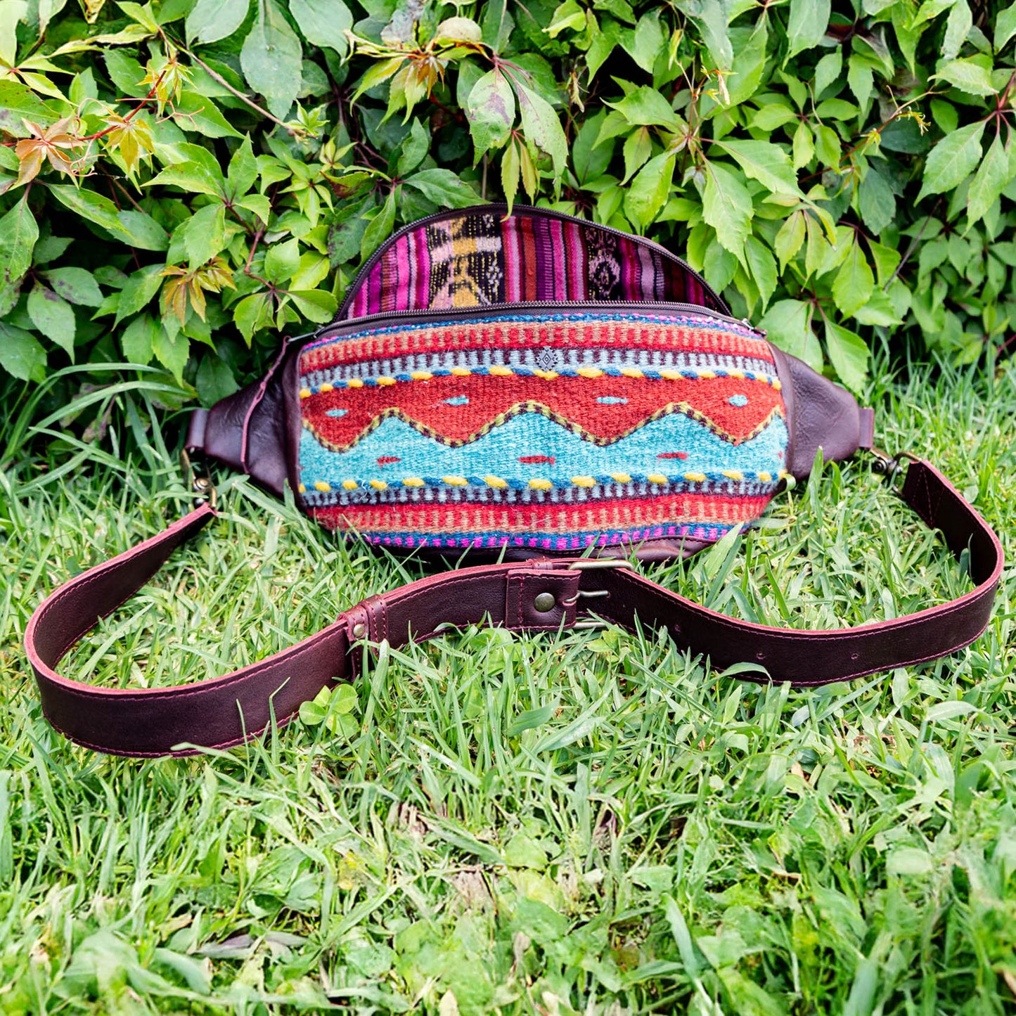 MANNY PACK - MEXICO TEXTILE - VINO TINTO - NO. 15783