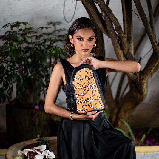 CROSSBODY SLING 2.0 - OTOMÍ TEXTILE - BLACK - NO. 18198