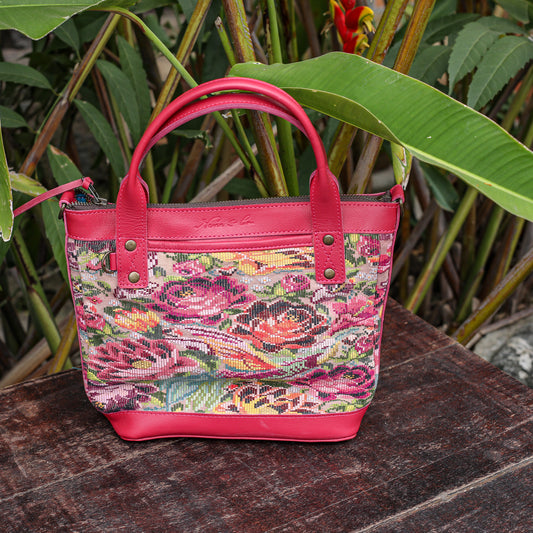 POCKETLESS MINI TPB - OOAK HUIPIL - RASPBERRY - NO. 18691