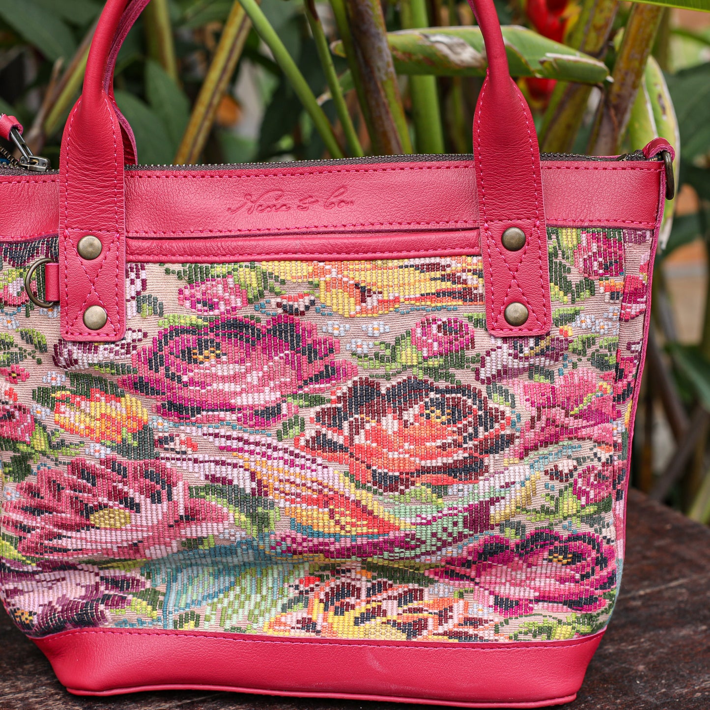 POCKETLESS MINI TPB - OOAK HUIPIL - RASPBERRY - NO. 18691