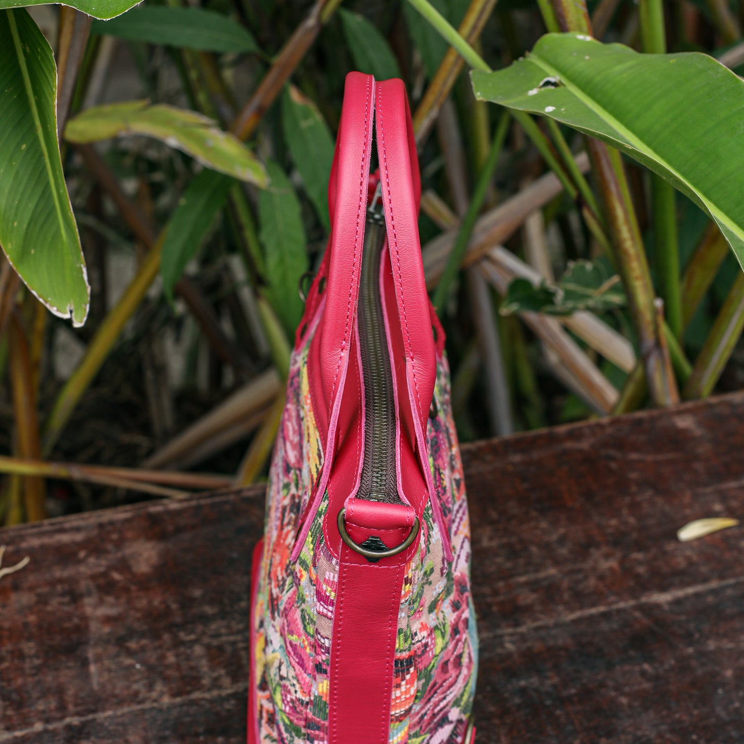 POCKETLESS MINI TPB - OOAK HUIPIL - RASPBERRY - NO. 18691