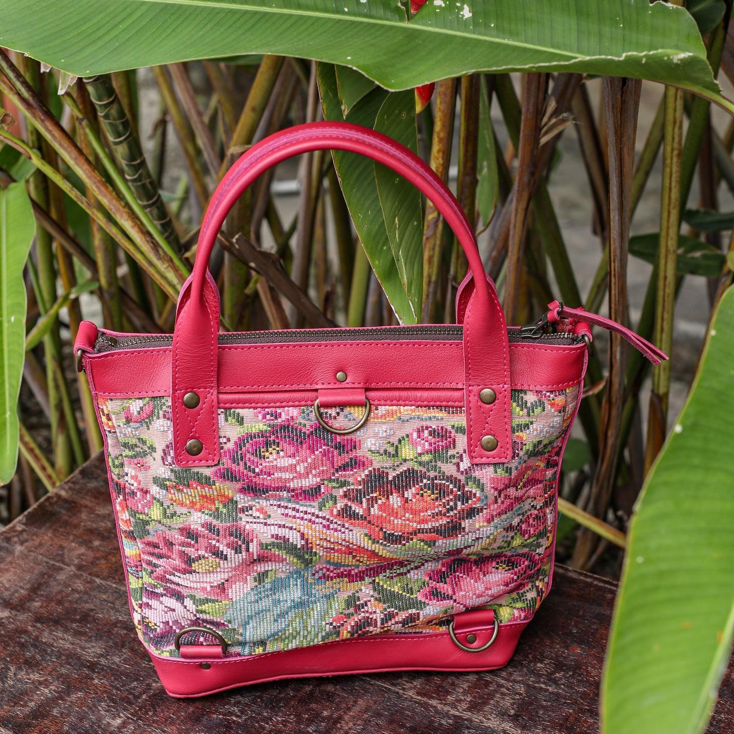 POCKETLESS MINI TPB - OOAK HUIPIL - RASPBERRY - NO. 18691