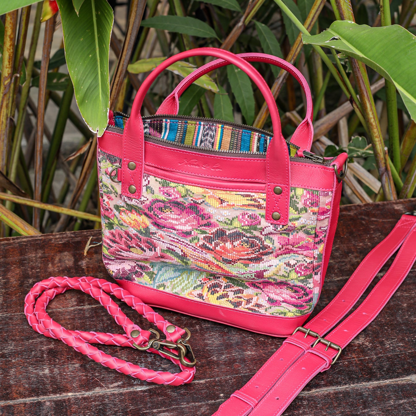 POCKETLESS MINI TPB - OOAK HUIPIL - RASPBERRY - NO. 18691