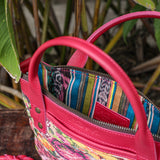 POCKETLESS MINI TPB - OOAK HUIPIL - RASPBERRY - NO. 18691