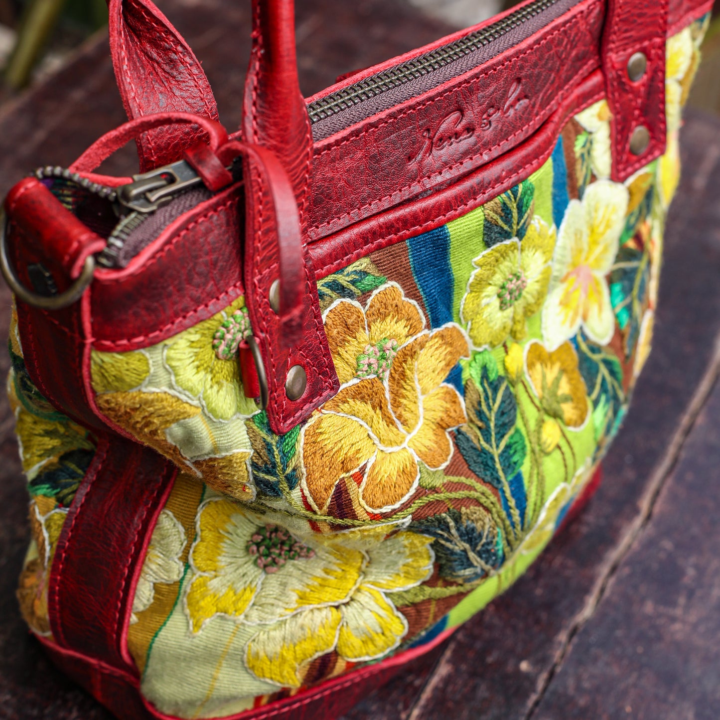 POCKETLESS MINI TPB - OOAK HUIPIL - SAFRON - NO. 18685