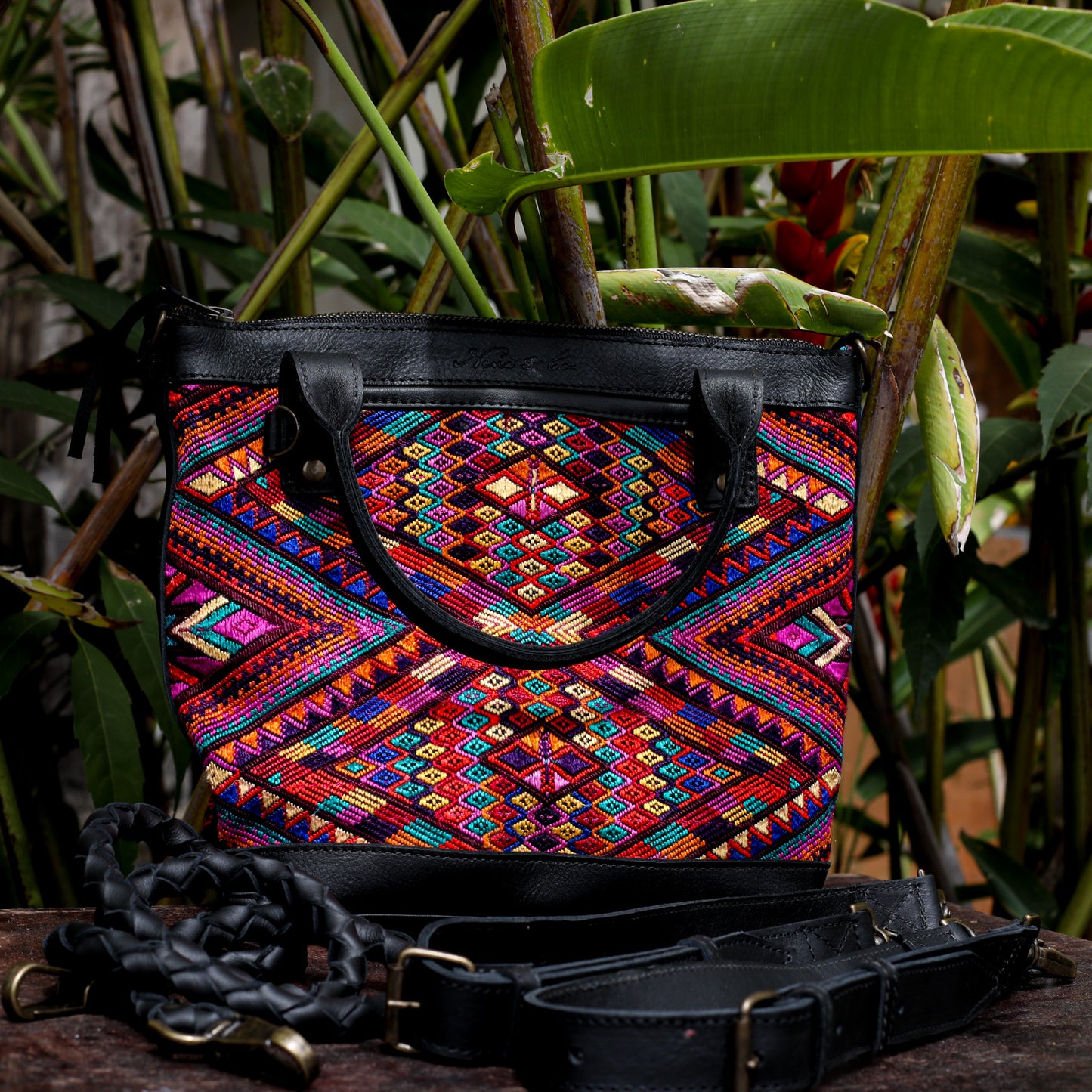 POCKETLESS MINI TPB - OOAK HUIPIL - BLACK - NO. 18679