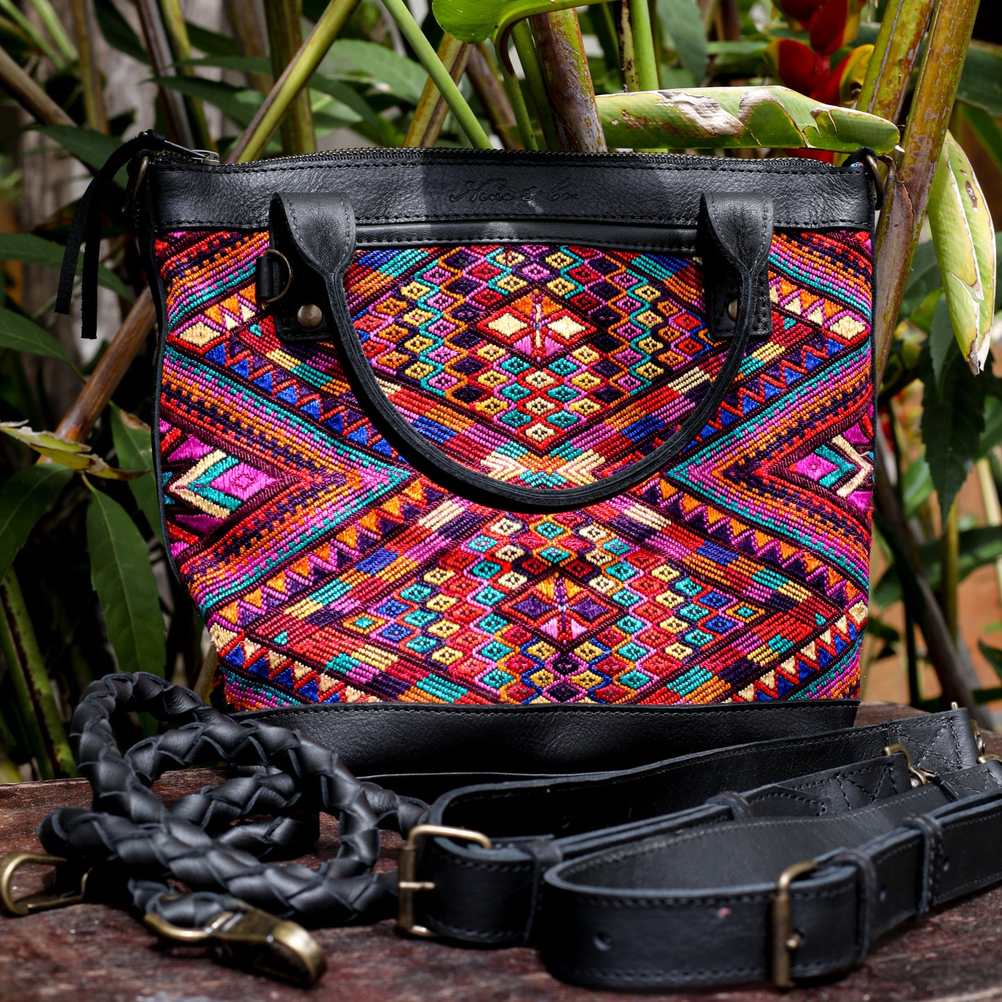 POCKETLESS MINI TPB - OOAK HUIPIL - BLACK - NO. 18679