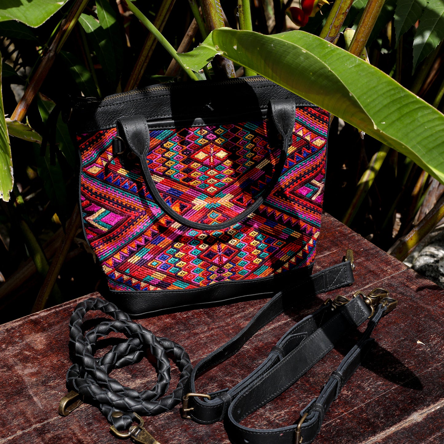 POCKETLESS MINI TPB - OOAK HUIPIL - BLACK - NO. 18679