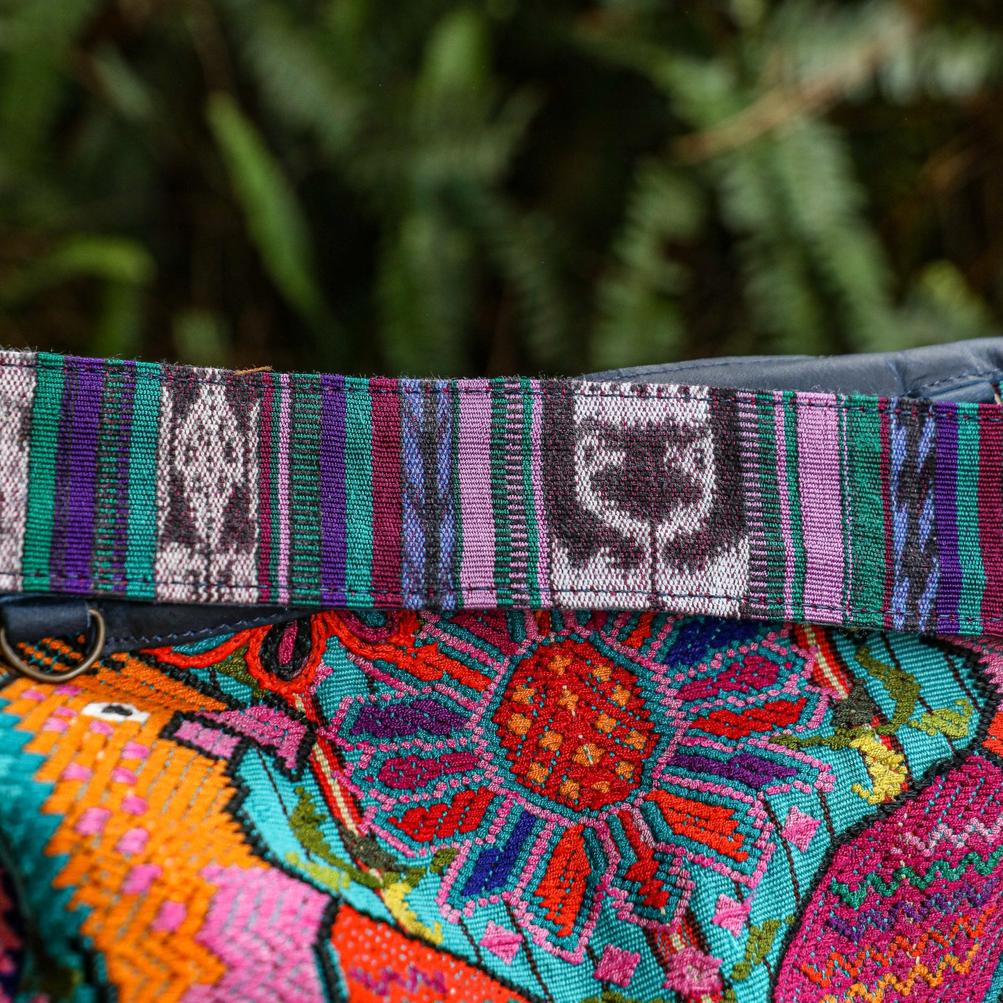 **SHIP WINDOW** BEATRIZ MCDB + DIAMANTE STRAP - OOAK HUIPIL - NAVY - NO. 201551