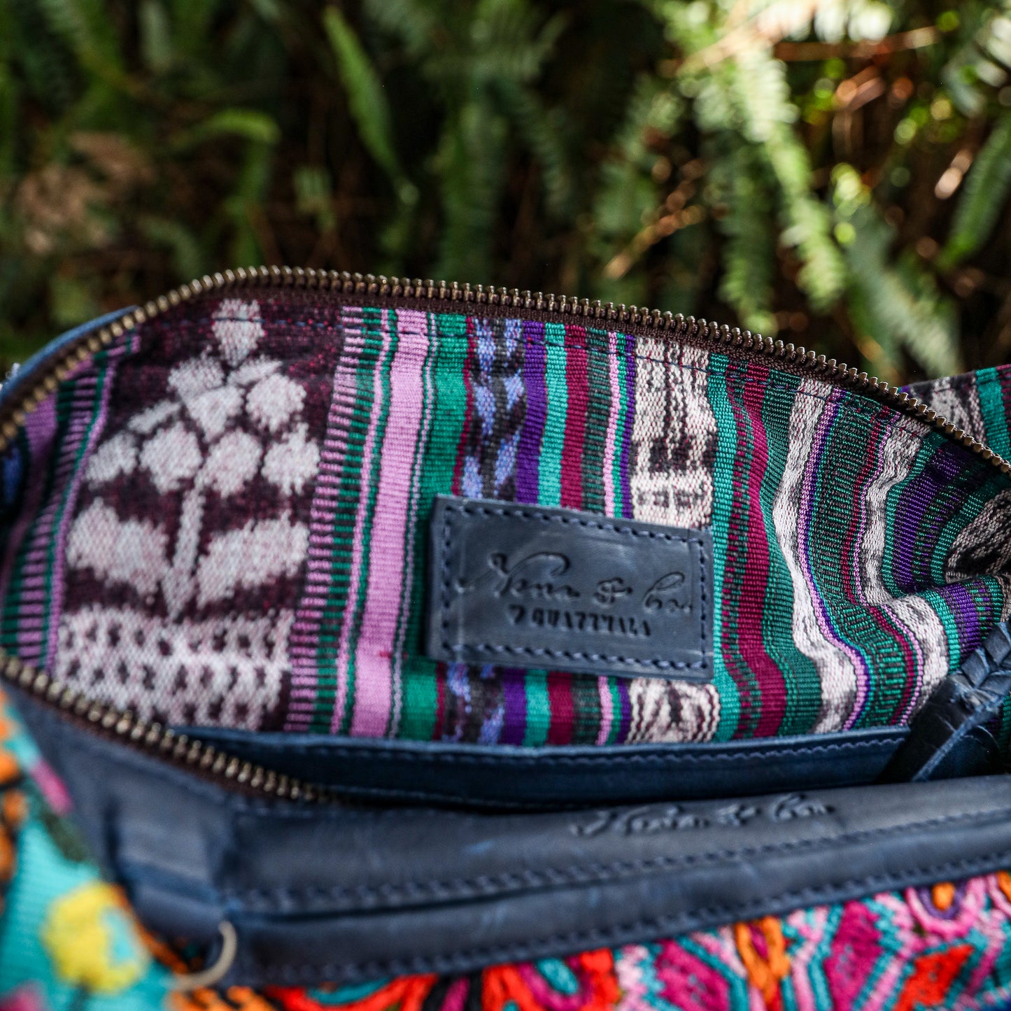 **SHIP WINDOW** BEATRIZ MCDB + DIAMANTE STRAP - OOAK HUIPIL - NAVY - NO. 201551