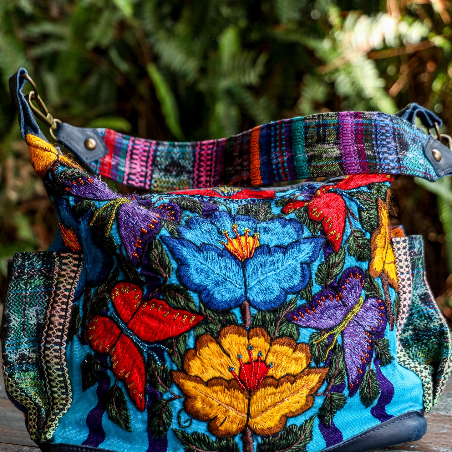 **SHIP WINDOW** BEATRIZ MCDB + DIAMANTE STRAP - OOAK HUIPIL - NAVY - NO. 201549