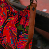 SMALL PENELOPE BAG - OOAK HUIPIL - CAFE - NO. 200382