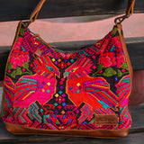 SMALL PENELOPE BAG - OOAK HUIPIL - CAFE - NO. 200382